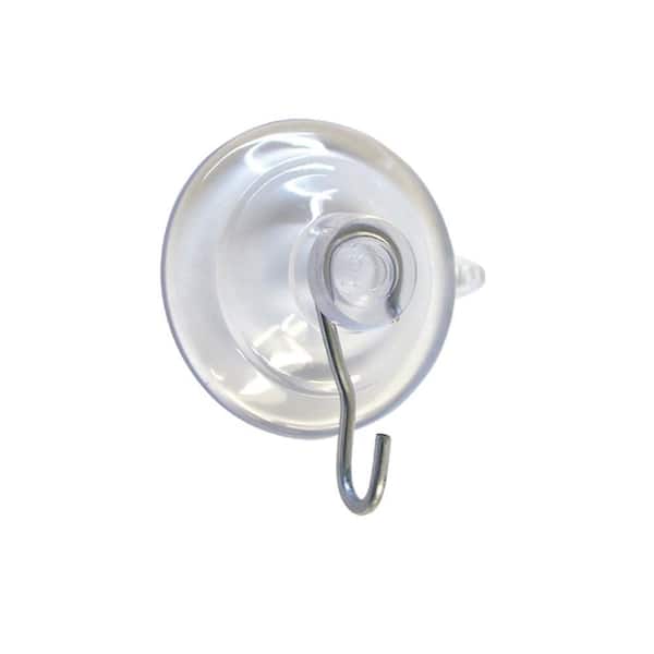 OOK 5 lb. Clear-Plastic Suction-Cup Hooks (3-Pack)