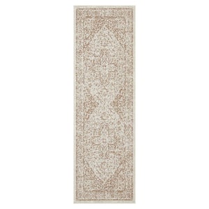 Zaria Brick 2 ft. x 8 ft. Indoor/Outdoor Area Rug