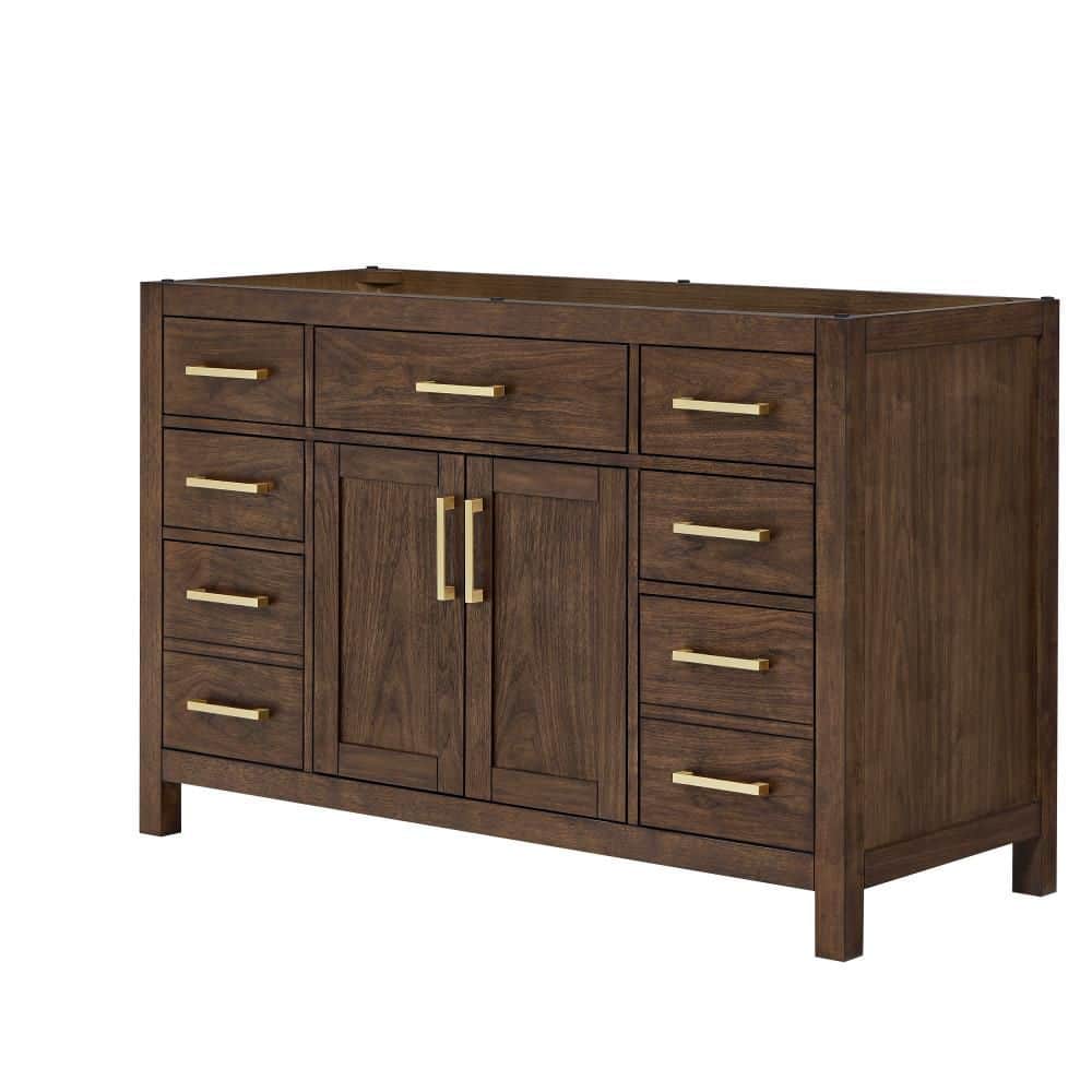 Beckett 53 in. Bath Vanity Cabinet without Top in Dark Walnut price history on PriceWatchPro