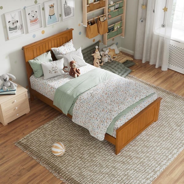 AFI Nantucket Light Toffee Natural Bronze Solid Wood Frame Twin