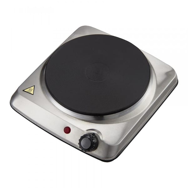 Cuisine Single Burner 7 in. Black Hot Plate with Temperature Control  ESB-301BF - The Home Depot