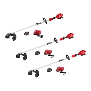 M18 FUEL 18V Lithium-Ion Brushless Cordless QUIK-LOK String Trimmer Kit with Three 8.0 Ah Batteries (3-Tool)