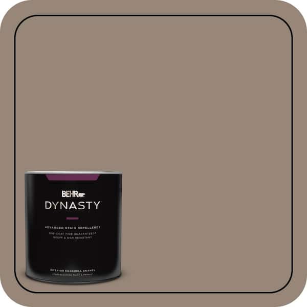 BEHR DYNASTY 1 qt. #PPU5-06A Light Truffle One-Coat Hide Eggshell Enamel Interior Stain-Blocking Paint and Primer