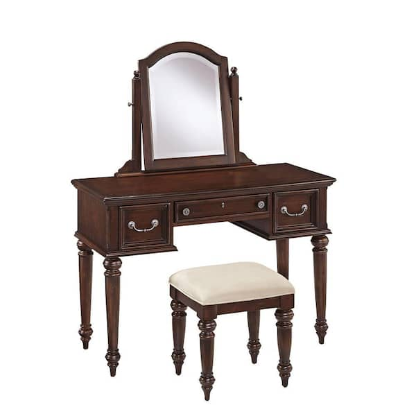 Home Styles Colonial Classic 3-Piece Cherry Vanity Set