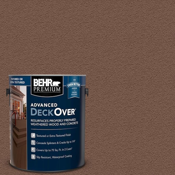 BEHR Premium Advanced DeckOver 1 gal. #SC-123 Valise Textured Solid Color Exterior Wood and Concrete Coating