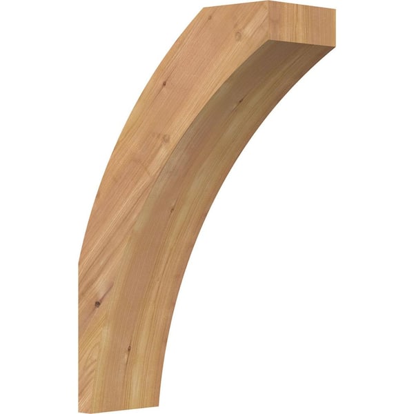 Ekena Millwork 5 1/2"W x 14"D x 22"H Thorton Smooth Knee Brace, Western Red Cedar