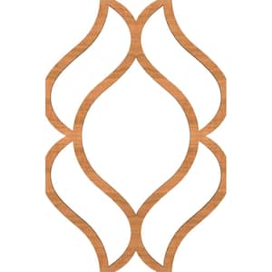 Small Villarreal Fretwork 3/8 in. x 2-2/3 ft. x 4 ft. Brown Wood Decorative Wall Paneling 1-Pack