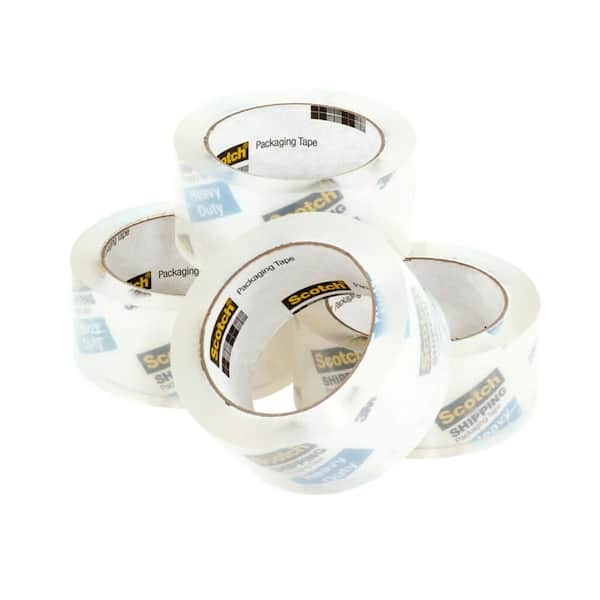 1.88 in. x 54.6 yds. Heavy Duty Shipping Packaging Tape (4-Pack)