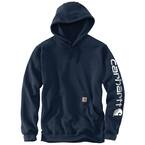Men's 5 X-Large New Navy Cotton/Polyester Loose Fit Midweight Sleeve Graphic Sweatshirt