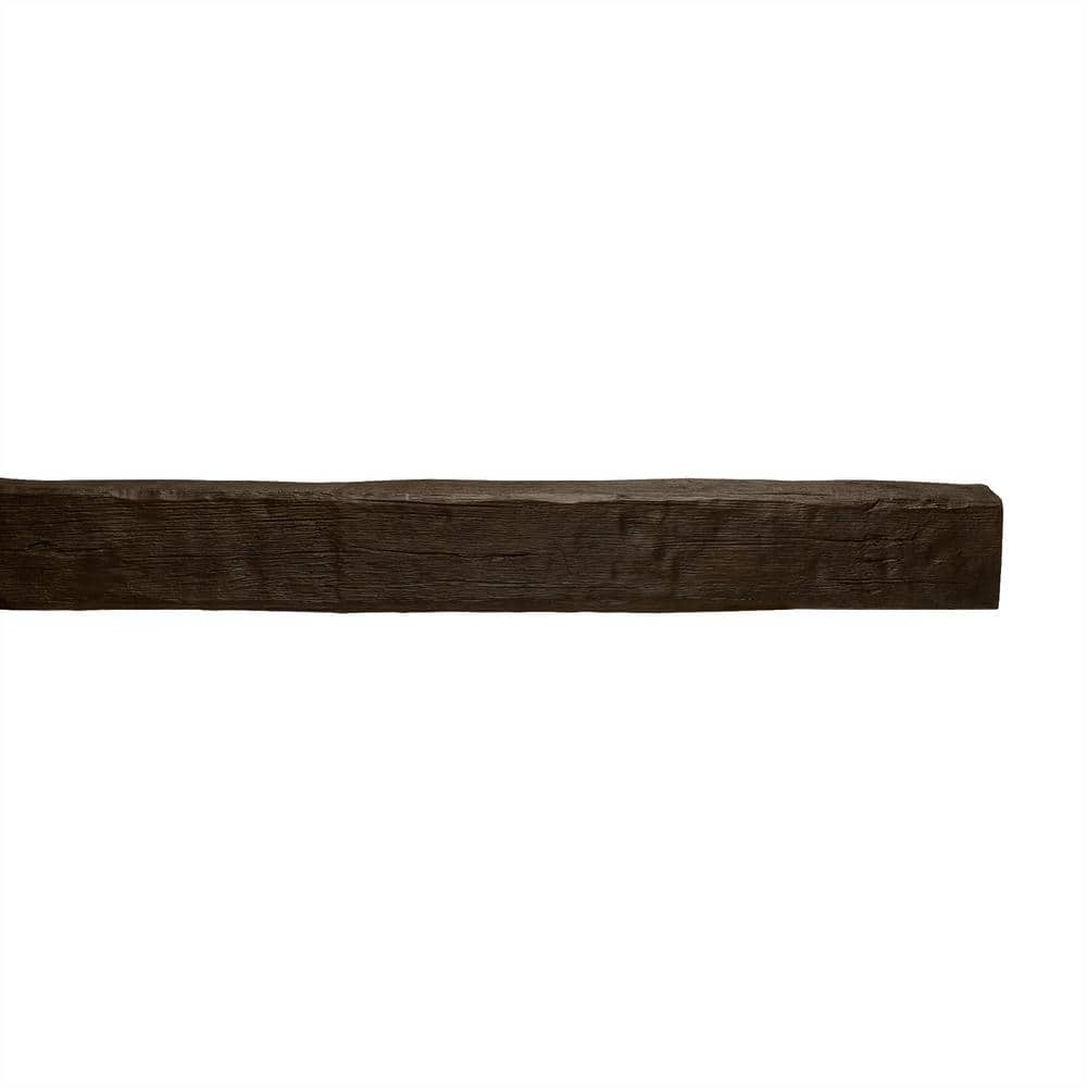 Dark Walnut 13-Foot Modern Faux Wood Beam