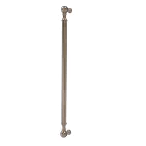 18 in. Center-to-Center Beaded Refrigerator Pull in Antique Pewter