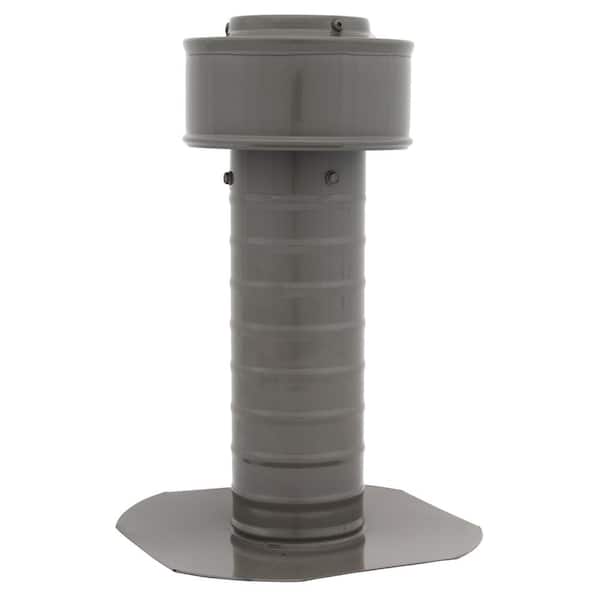  Keepa Vent 3 in. Dia Aluminum Roof Vent for Flat Roofs in Weatherwood