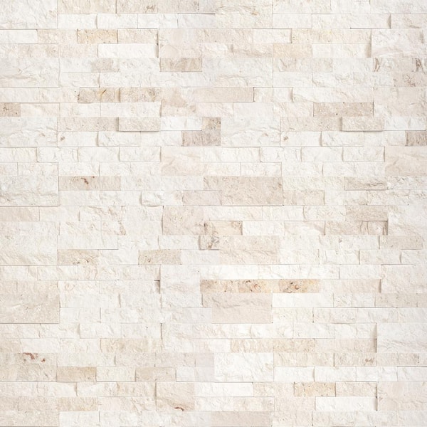 Freska Splitface Ledger Panel 6 in. x 24 in. Splitface Limestone Wall Tile (30 Cases/180 sq. ft./Pallet)