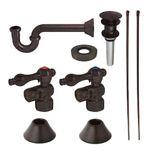 Trimscape Modern Plumbing Sink Trim Kit 1-1/4 in. Brass with P- Trap and Drain (No Overflow) in Oil Rubbed Bronze