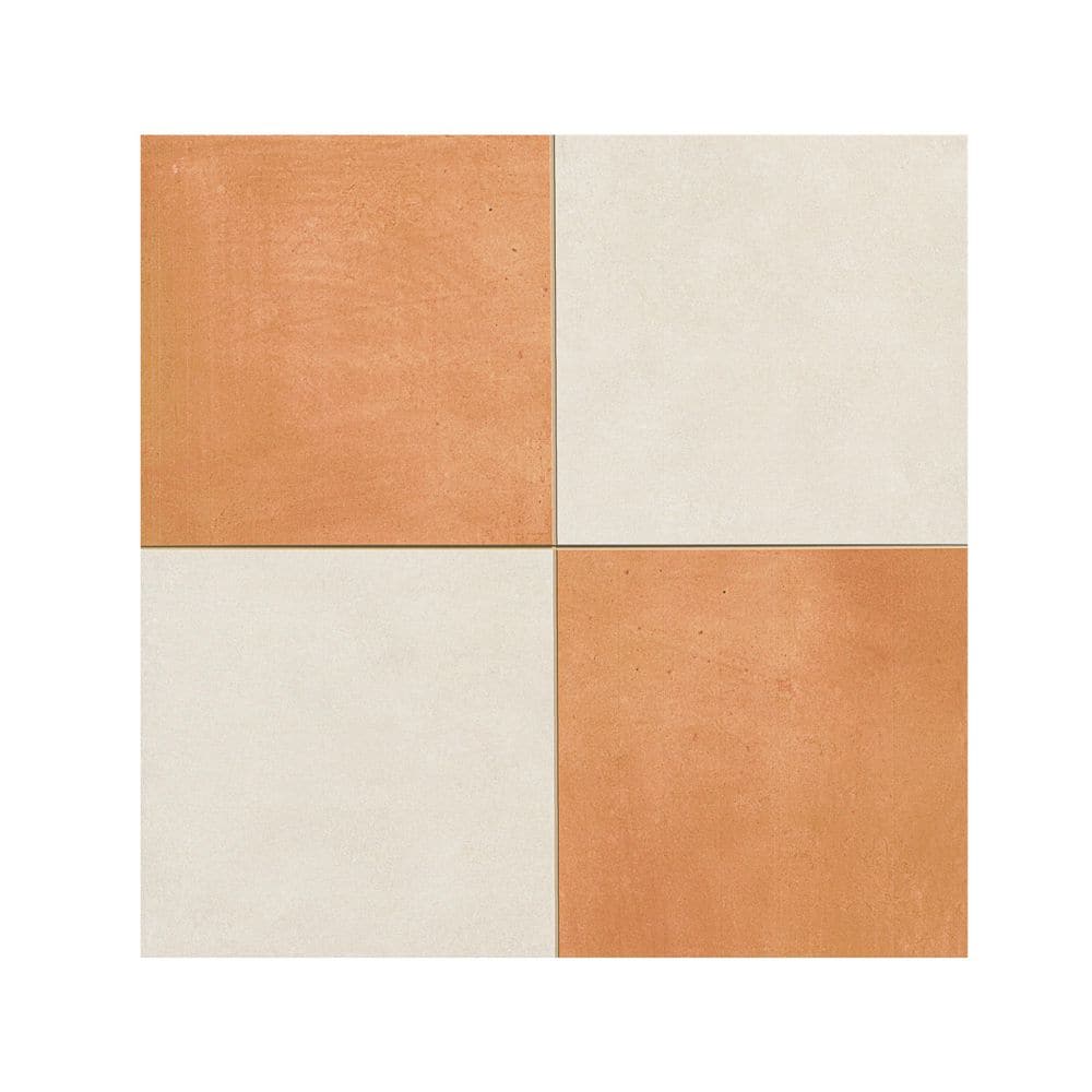 MSI Cotto Bianco Chextile 17 in. x 17 in. Matte Porcelain Floor