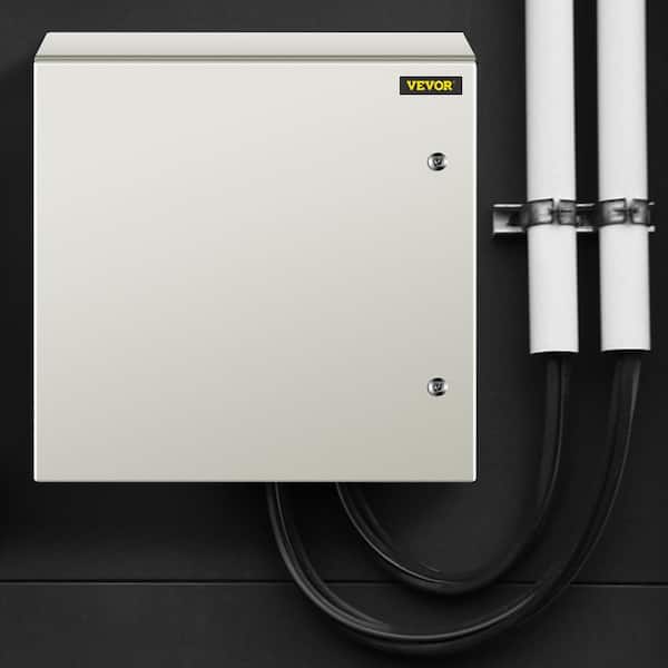Electrical Enclosure Box 24 in. x 24 in. x 12 in. IP66 Waterproof Carbon Steel Junction Box with Mounting Plate