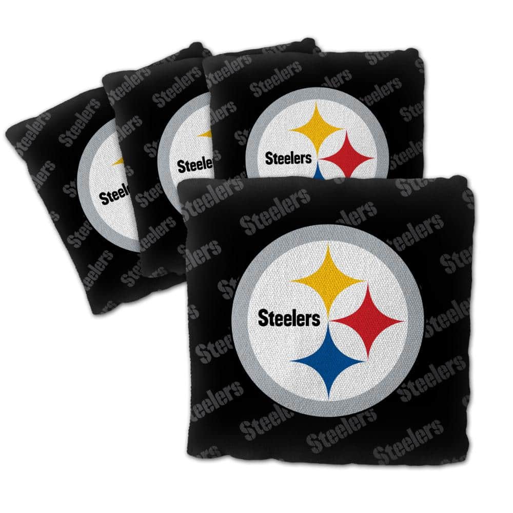 Pittsburgh Steelers Black Bean Bag 4pk product image for price tracking