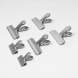 Set of 6 Stainless Steel Flat Alligator Clips