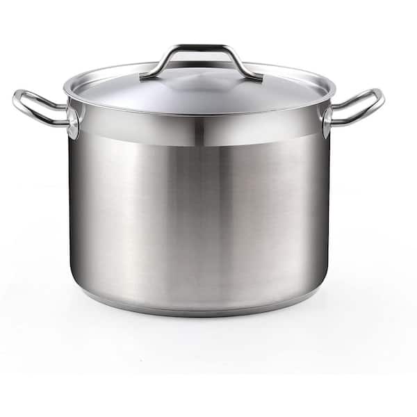 8-QT Cooks Standard Classic 02519 Stainless Steel Stockpot with Lid Silver