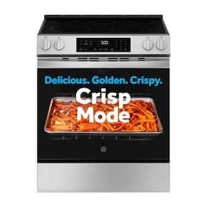 30 in. 5 Burner Element Slide-In Electric Range in Stainless Steel with Crisp Mode
