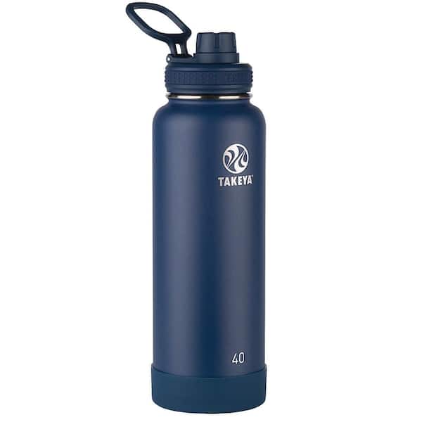 Takeya 40oz Actives Insulated Stainless Steel Spout Bottle Midnight