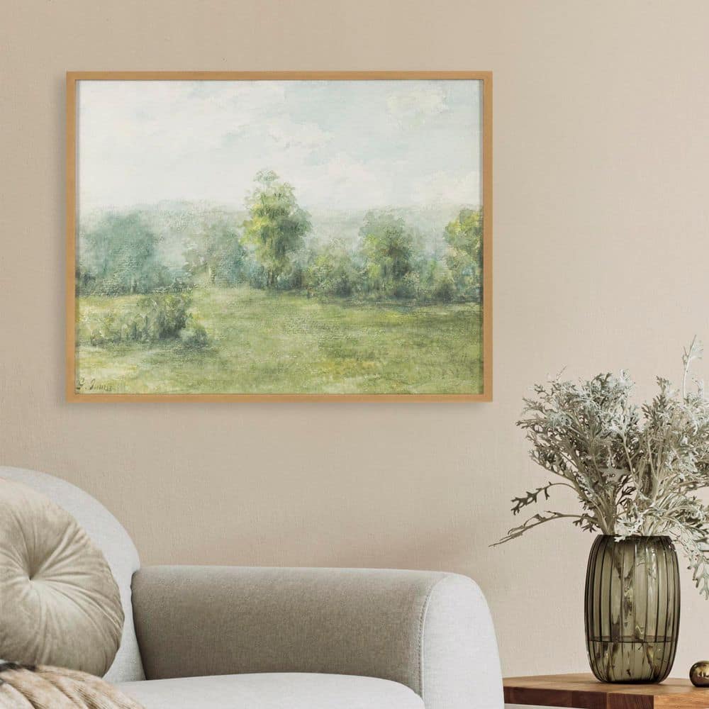 George Inness Landscape Print with Gold Frame, 20x16