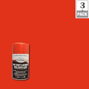 3 oz. Flaming Orange Lacquer Spray Paint (3-Pack)