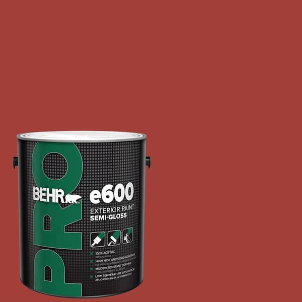 BEHR PRO 1 gal. #PPU2-16 Fire Cracker Semi-Gloss Acrylic Exterior Paint
