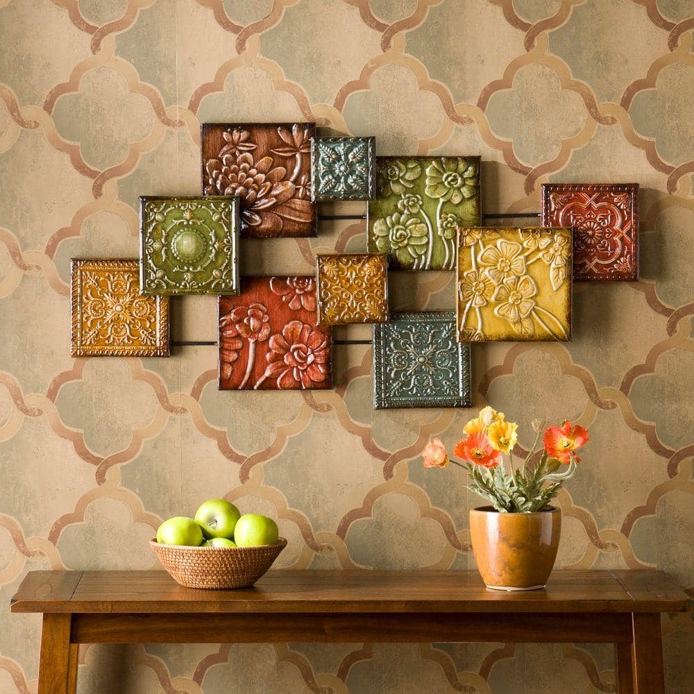 41-1/2 in. W x 20-3/4 in. H Bijou Metal Wall Sculpture