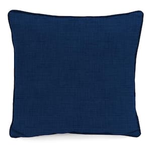 16 in. L x 16 in. W x 4 in. T Outdoor Throw Pillow in Celosia Cove Blue