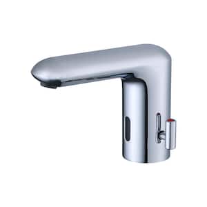 MINT Battery Powered Touchless Single Hole Bathroom Faucet in Polished Chrome