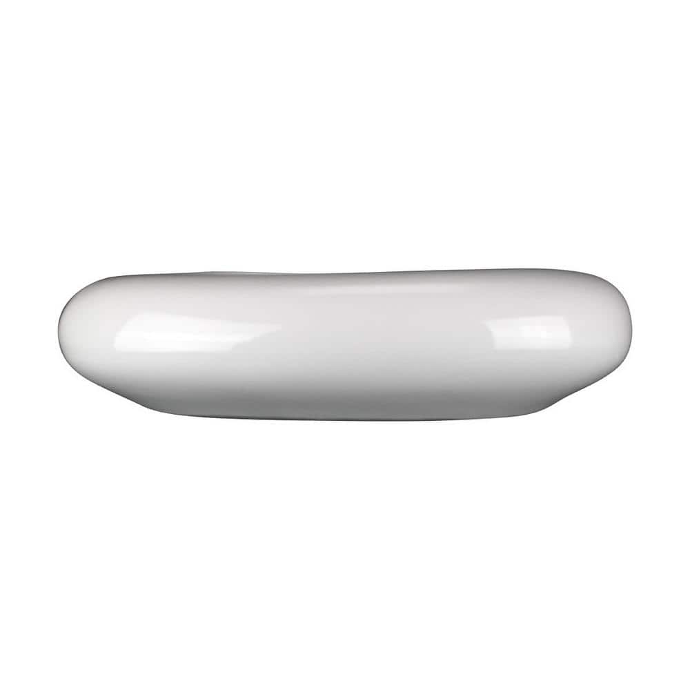 Capri 21" White Ceramic Countertop Vessel Sink with Reno-Gloss Finish