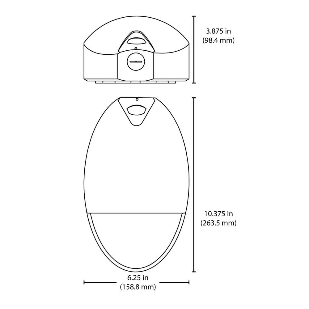 Bronze Matte Outdoor LED Teardrop Wall Light with Photocell