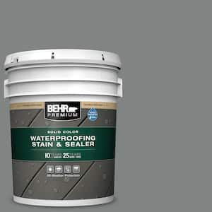 5 gal. #6795 Slate Gray Solid Color Waterproofing Exterior Wood Stain and Sealer
