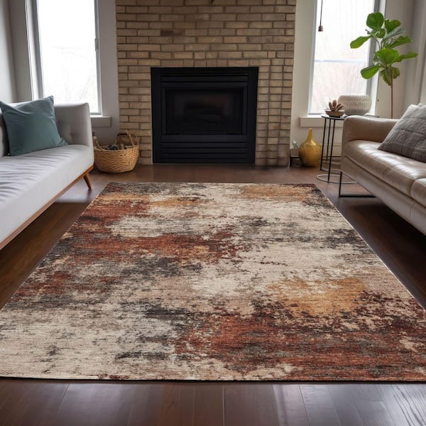 アメリ Addison Rugs Chantille Machine Washable Indoor/Outdoor Abstract