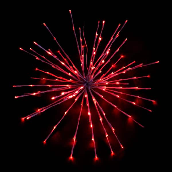 HOLIDYNAMICS HOLIDAY LIGHTING SOLUTIONS 24 in. Red LED Christmas Spritzer