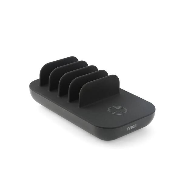 thumbnail image 2 of TechMatte Fast Wireless Charging Stand For Qi-Enabled Phones - Black - Includes Charging Dock 2 of 4