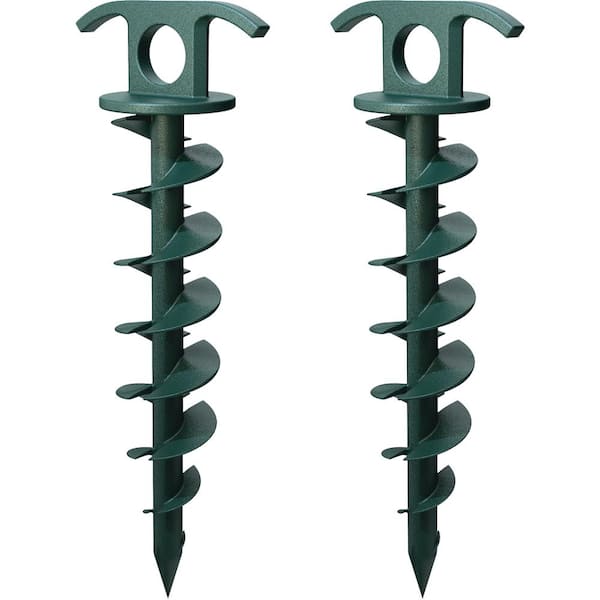 Vortex 2-Pack 10 in. Spiral Ground Anchor for Yard ANCPS10-HSG-K2 - The ...