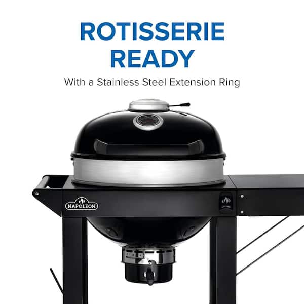 NAPOLEON 22 in. PRO22 Kettle Charcoal Grill in Black with Cart