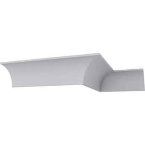 SAMPLE - 8-1/2 in. x 12 in. x 8-1/2 in. Polyurethane Medway Traditional Smooth Crown Moulding