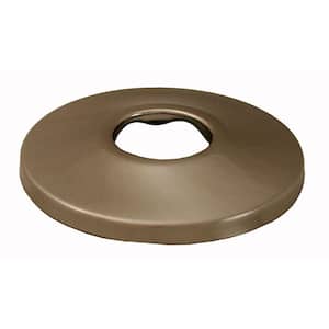 2-1/2 in. O.D. x 3/8 in. Height Low Pattern Steel Escutcheon for 1/2 in. Iron Pipe in Brushed Nickel