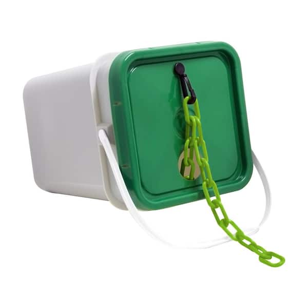 1" X 350' Safety Green Plastic Chain - Pail