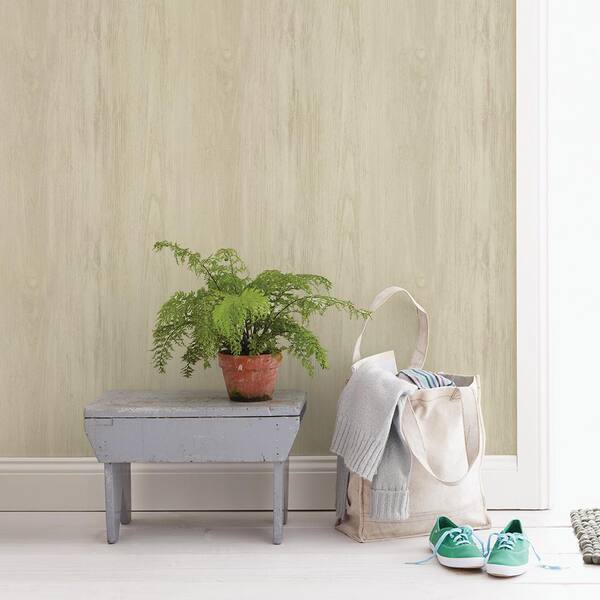 Mapleton Beige Wood Paper Strippable Roll (Covers 56.4 sq. ft.)