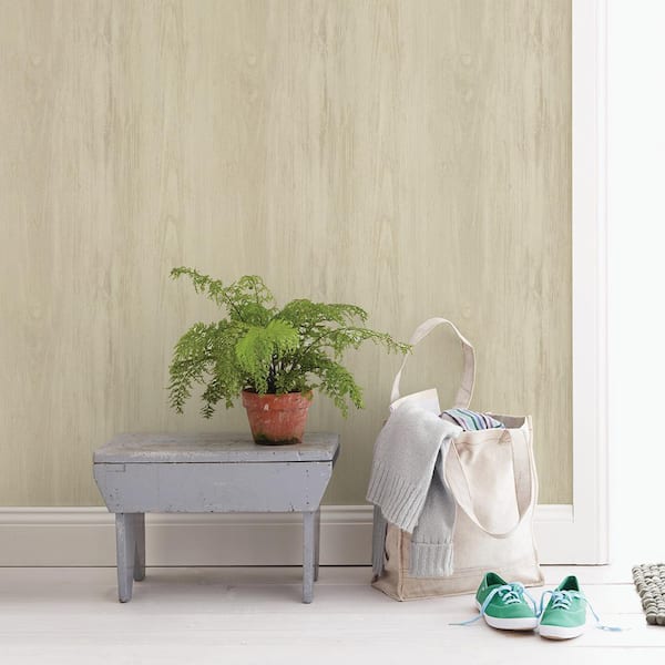 Mapleton Beige Wood Beige Wallpaper Sample