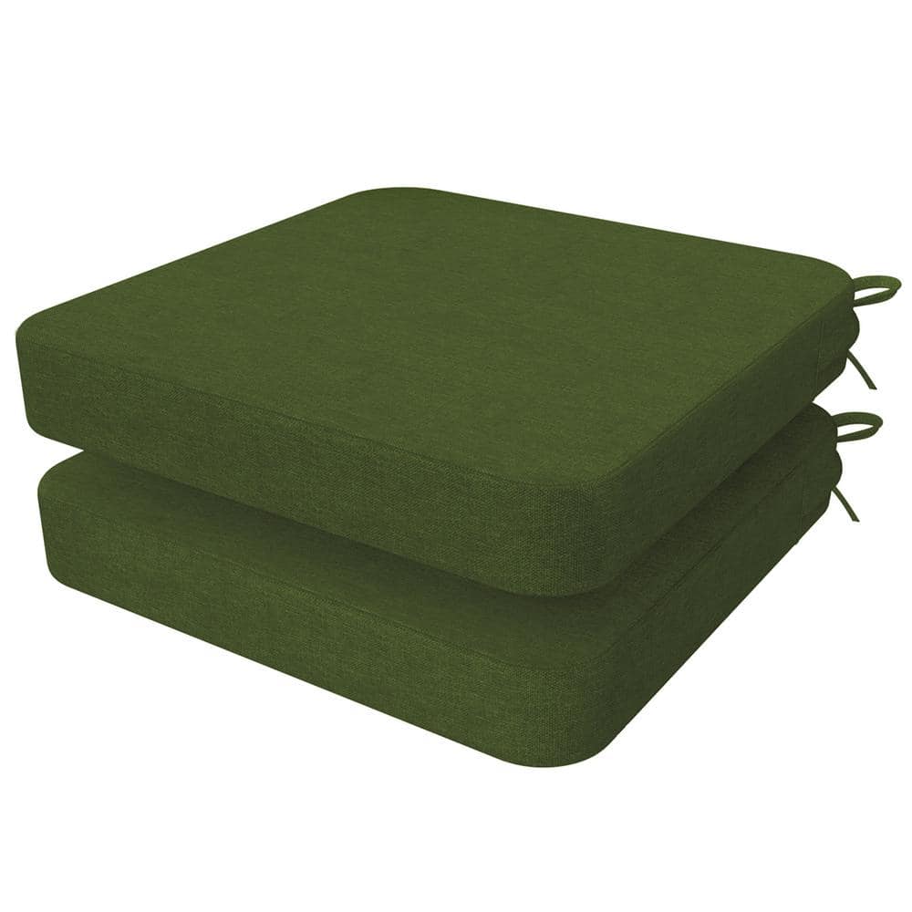 16 x 16 x 2 Square Indoor Chair Cushions with Removable Cover for Di