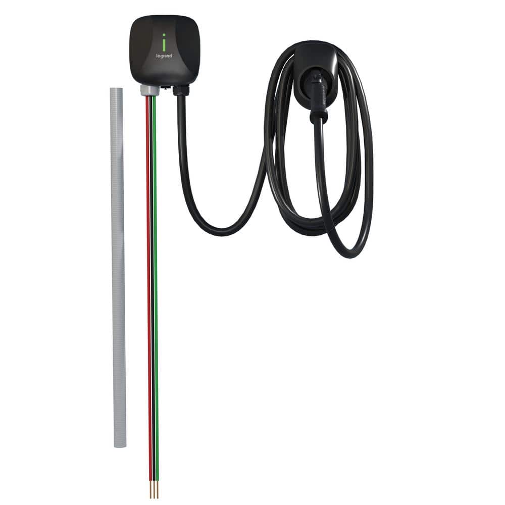 Legrand Hardwire 48 Amp 11.5kW Level EV Charger for Home, Indoor/Outdoor,  Black L2EVSE48AC The Home Depot