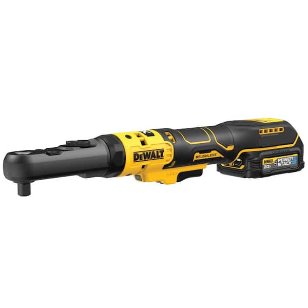 DEWALT 20-Volt Maximum Lithium-Ion 3/8 in. and 1/2 in. Cordless Ratchet Kit with 1.7 Ah Battery, Charger and Bag