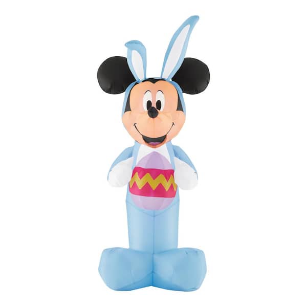 Gemmy 4 ft. Mickey in Blue Bunny Suit Inflatable