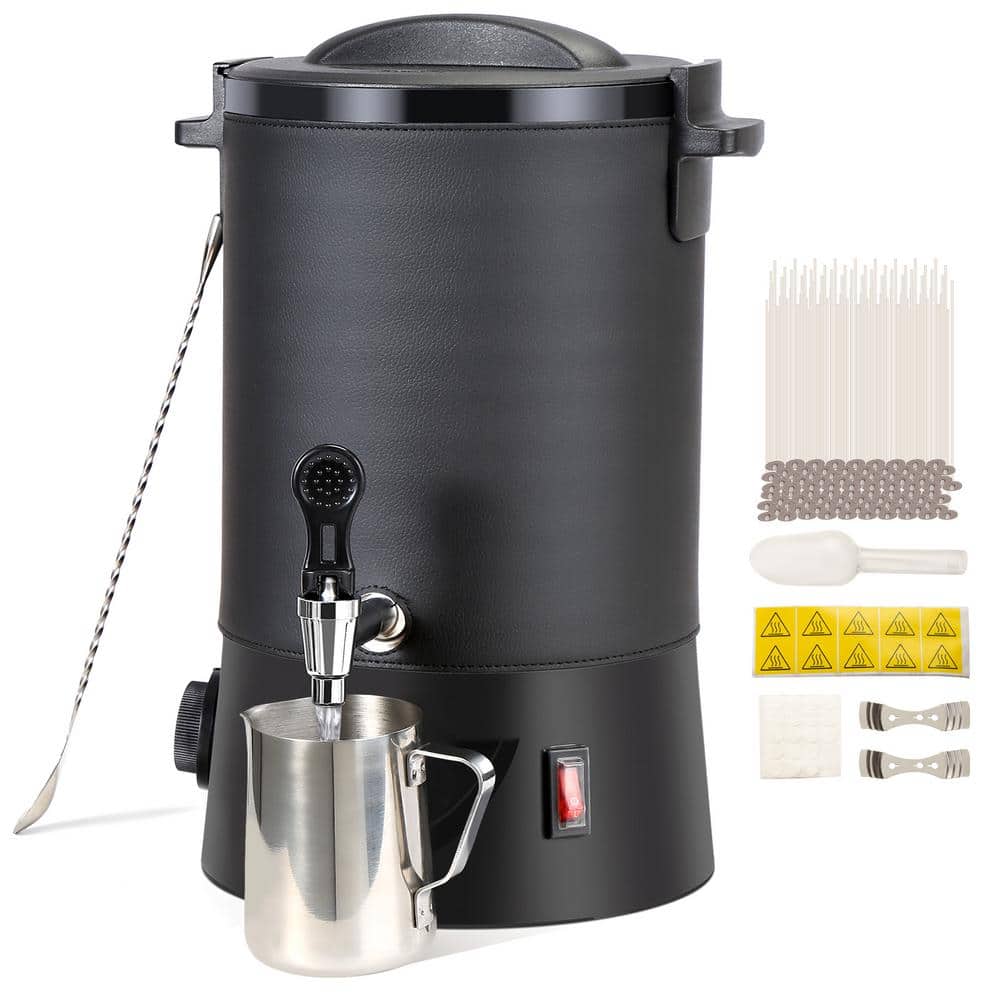 6.5L Electric Wax Melter for Candle Making, Large Easy Pour Pot with 9-Level Temperature Control, Bulk Production