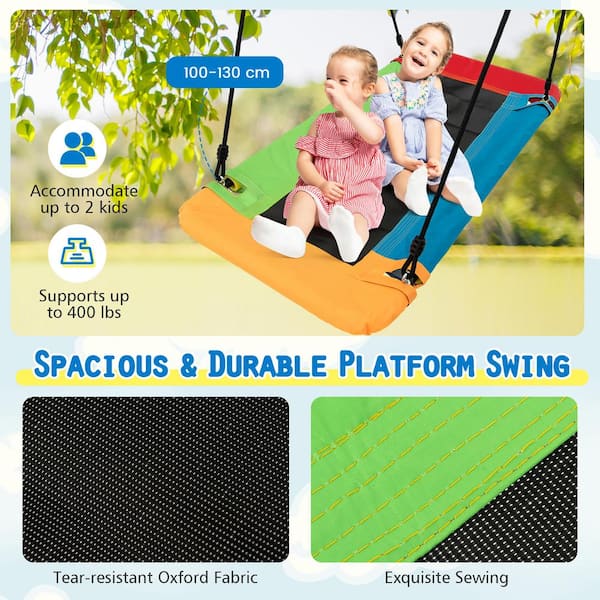 Playberg Green Plastic Glider Swing in the Swings department